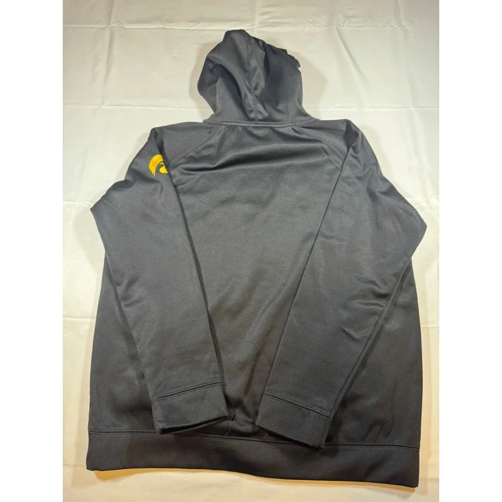 Iowa Hawkeyes Hoodie Sweatshirt Colosseum Men's Large Black Gold